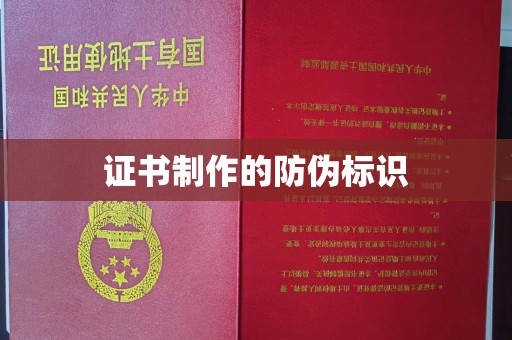 钟楼证书制作的防伪标识