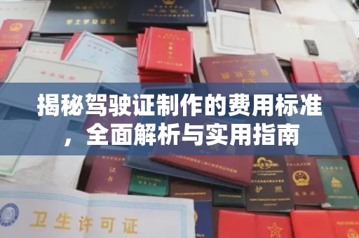 历城揭秘驾驶证制作的费用标准，全面解析与实用指南